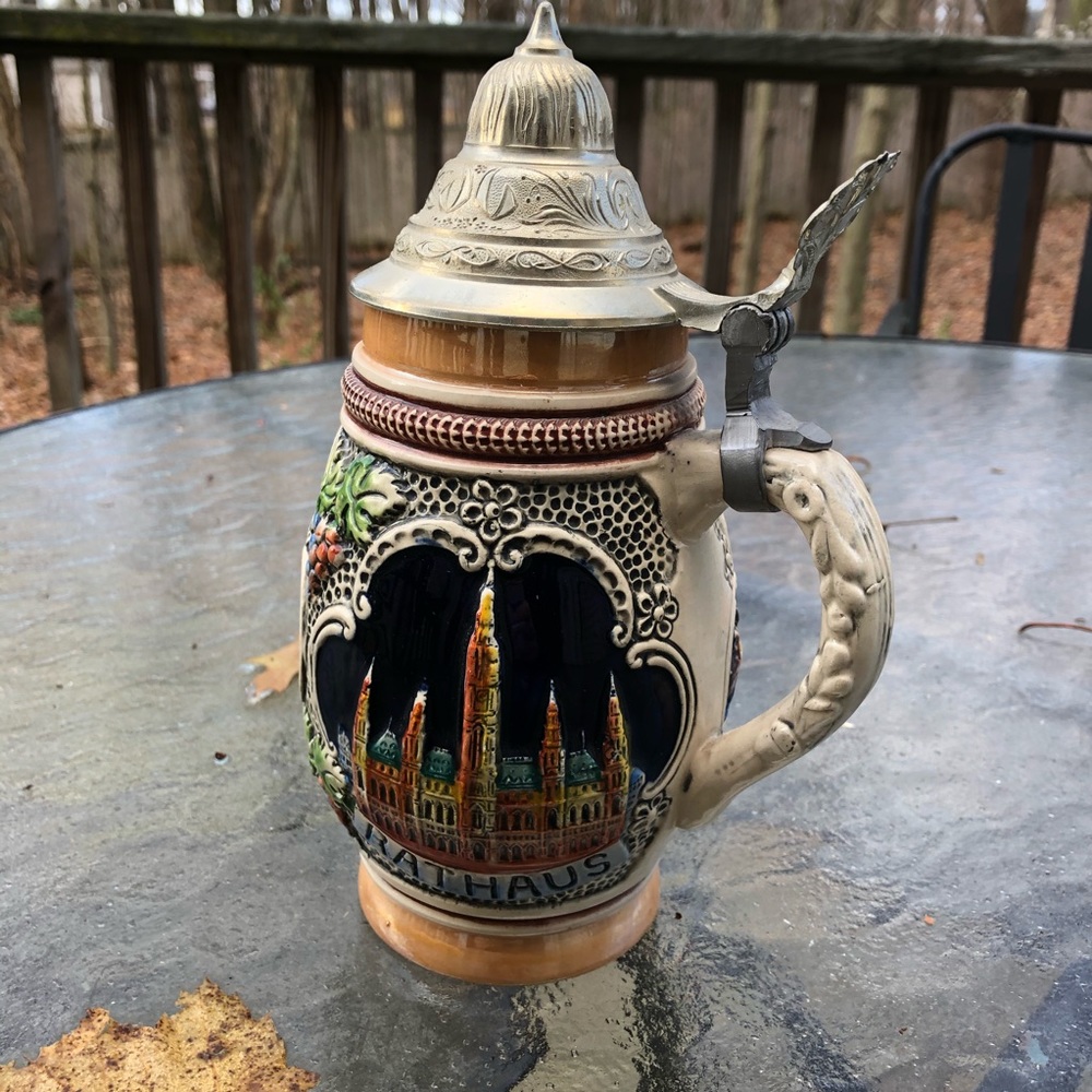 Vintage King-Werk Lidded German Beer Stein #300